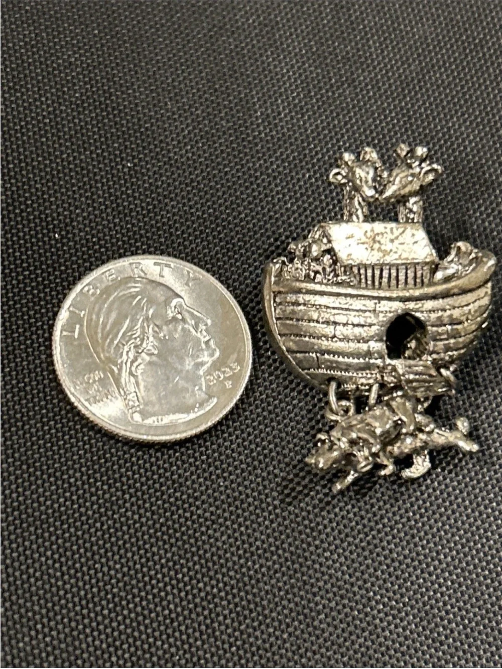 Silver Small Pets Ark Habitat Pin - Decorative Accessory